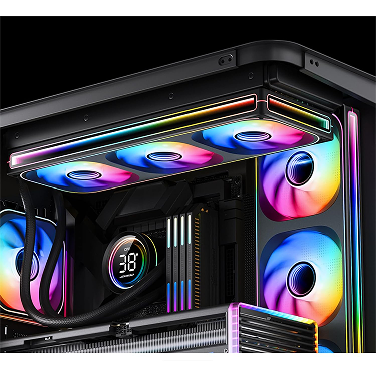 خرید فن کیس JONSBO ZB-360B - سری Infinity Mirror - پک سه تایی - سیاه